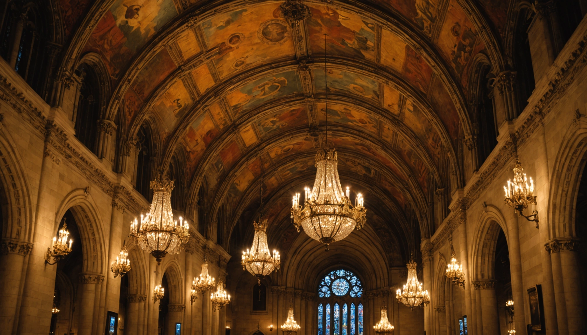 luminaire plafond cathédrale